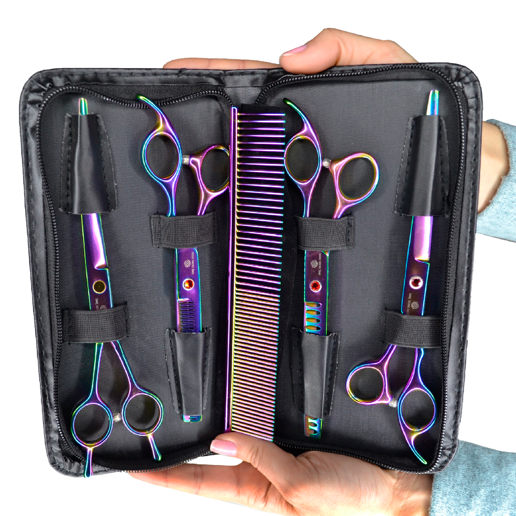 Dog Grooming Scissors Set, 7 Inch/8 Inch Pet Grooming